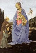 Fra Filippo Lippi Madonna with Child, St Anthony of Padua and a Friar before 1480 oil